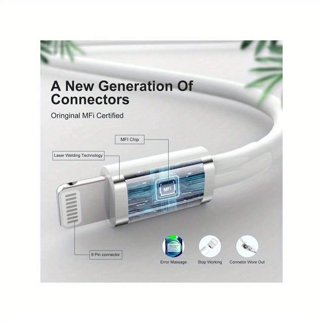 Phone Charging Cable - Long 6.6 ft - photo 2