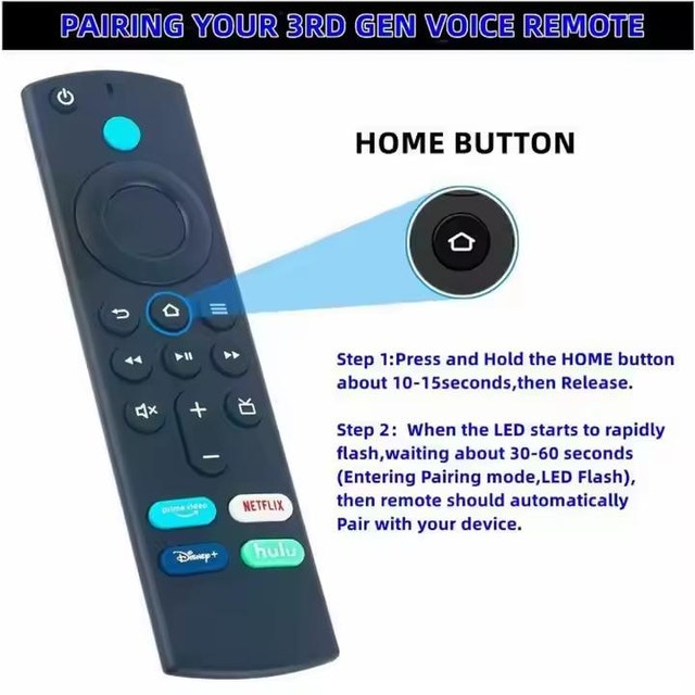 Fire TV Stick 3rd Gen Remote w/ Bluetooth Voice - photo 4