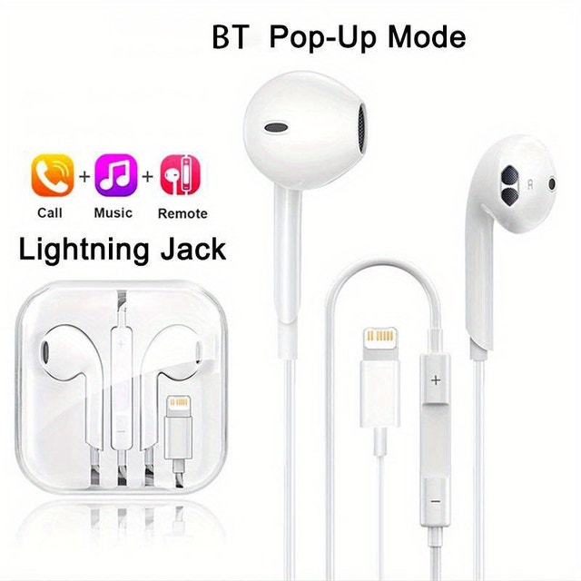 Wired Earphones For Phones - Lightning Connector