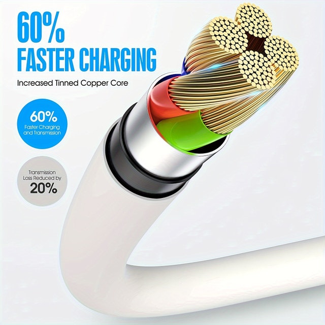 Phone USB Charging Cable - Long 6.6 ft - photo 5