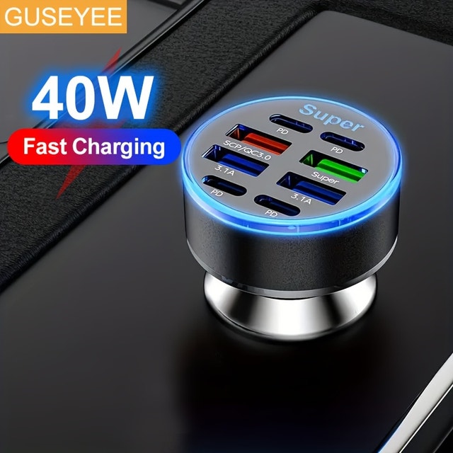 Fast Car Charger - 8 ports