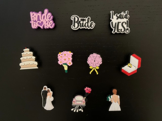 Wedding Bridal Crocs Charms (Jibbits)