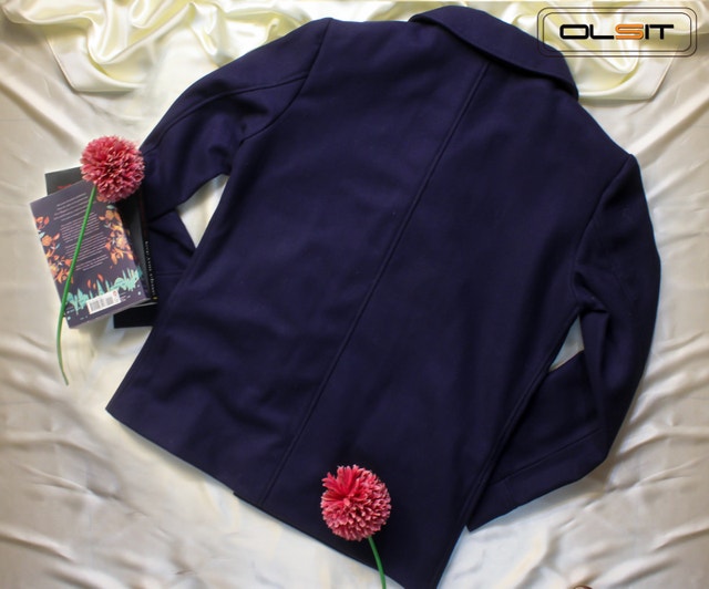Woolen Double-breasted Trench Coat - photo 4