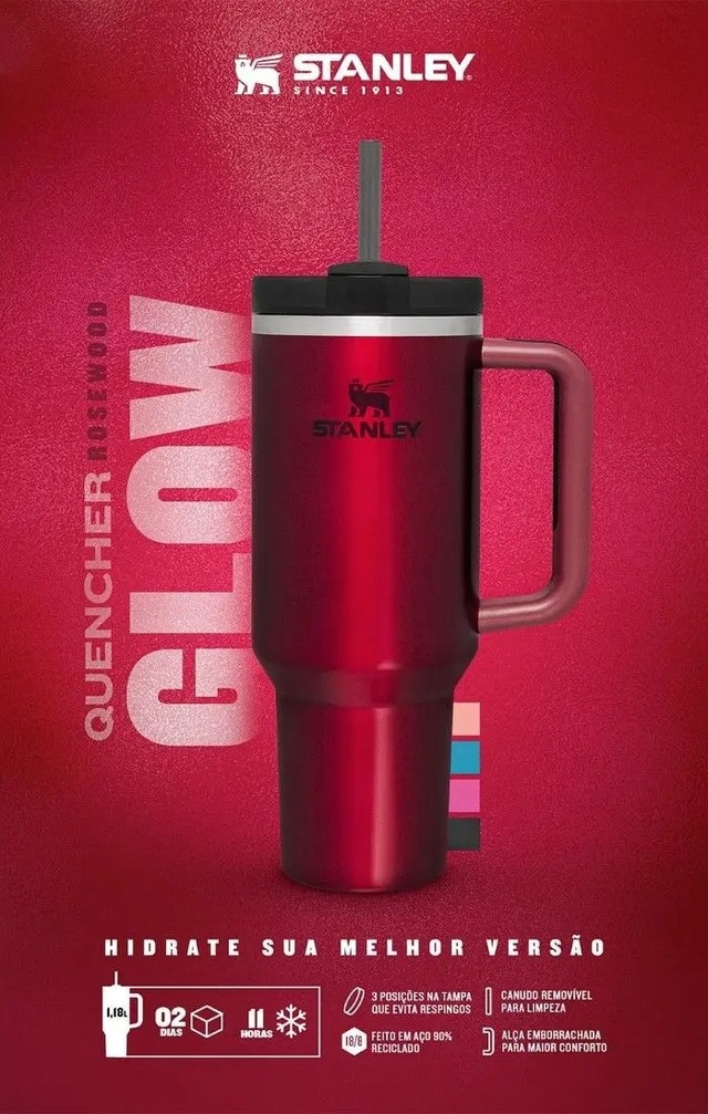Stanley Tumbler/Quencher 40 Oz - Rosewood Glow