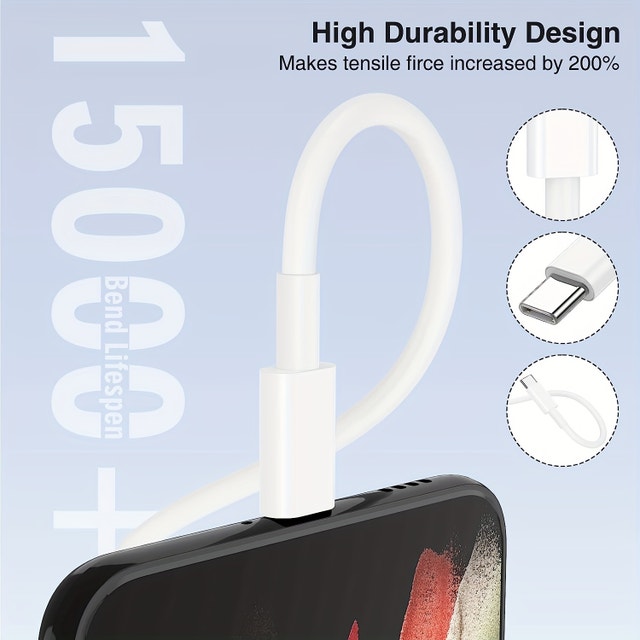 Phone Charging Cable - Long 6.6 ft - photo 2