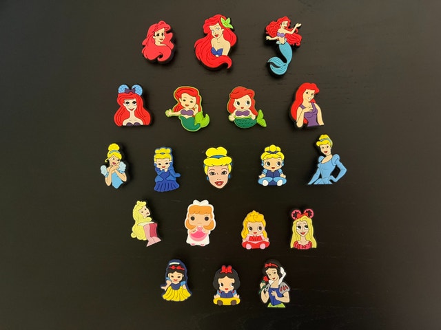 Disney Princesses Croc Shoes Charms / Jibbitz
