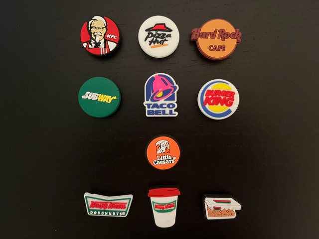 Restaurant Themed Crocs Charms / Jibbitz