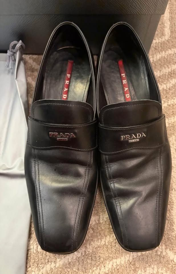 Prada Milano Men’s Leather Dress Shoes – Black - photo 2