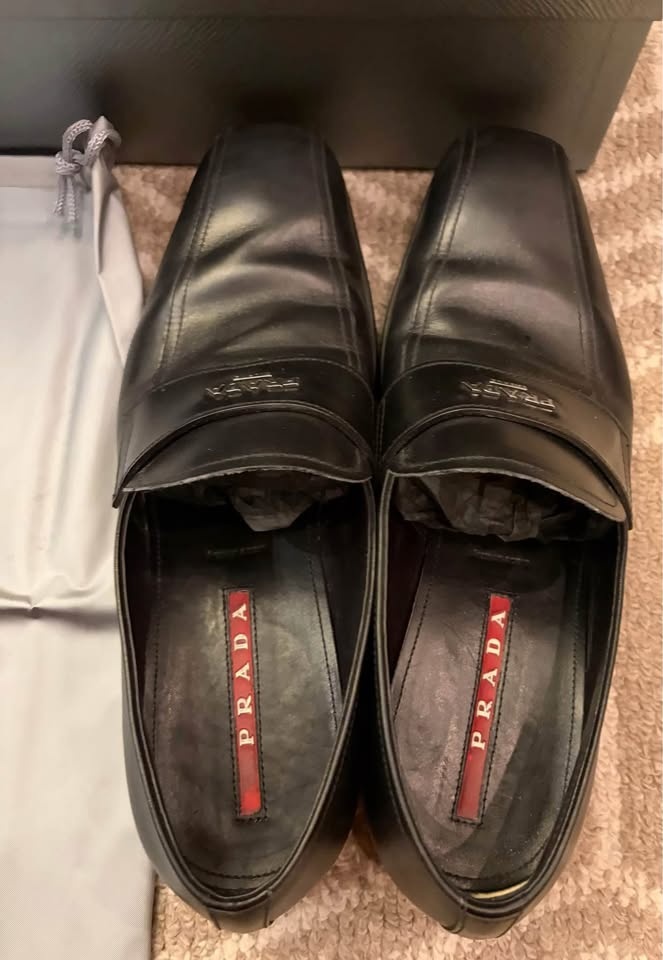 Prada Milano Men’s Leather Dress Shoes – Black - photo 3