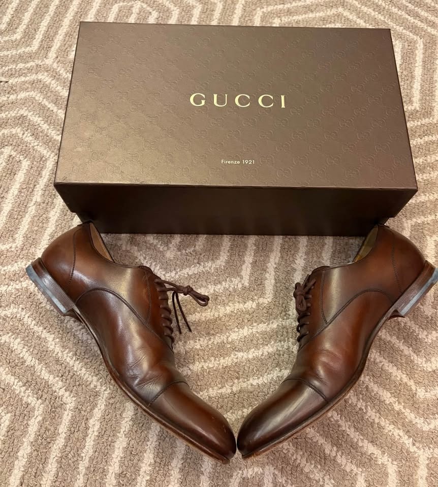 Gucci Men’s Leather Dress Shoes – Brown - photo 2