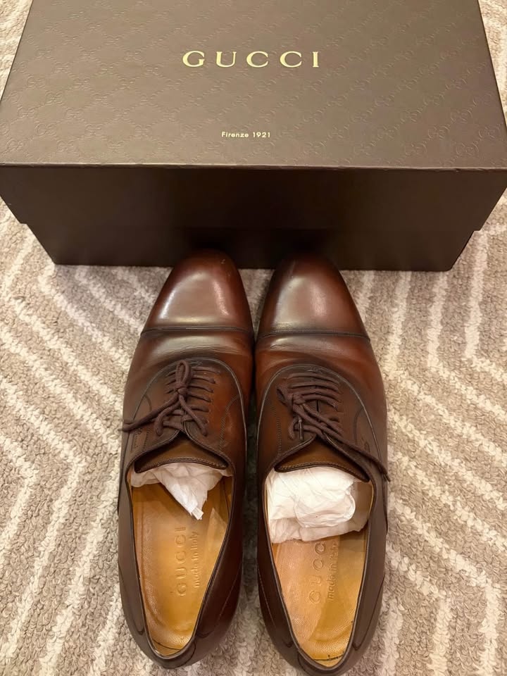 Gucci Men’s Leather Dress Shoes – Brown - photo 3