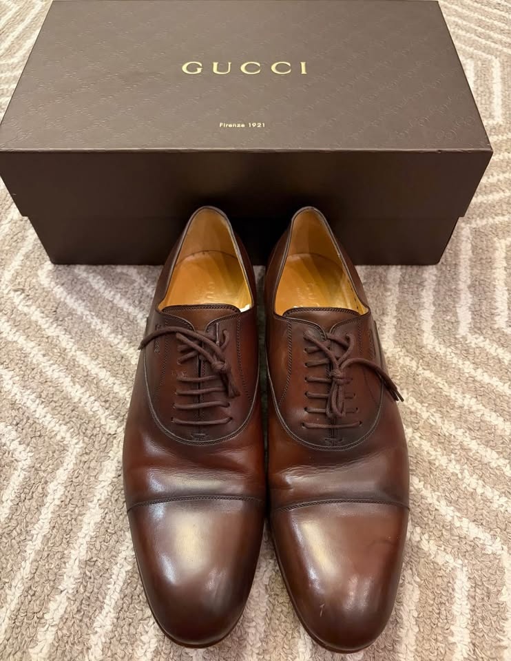 Gucci Men’s Leather Dress Shoes – Brown - photo 4