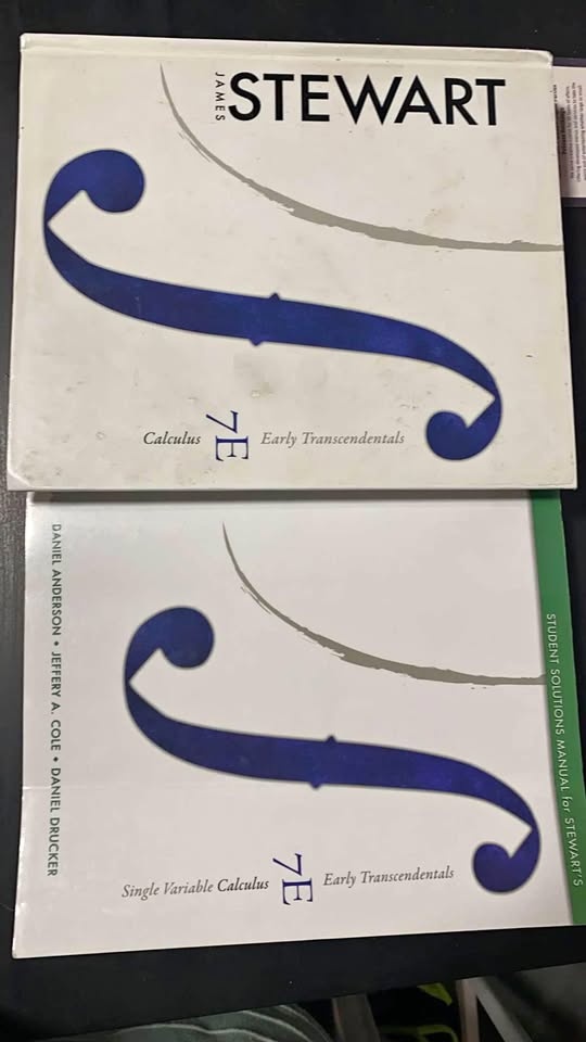 Calculus 7th Edition James Stewart Book & Solution Manual