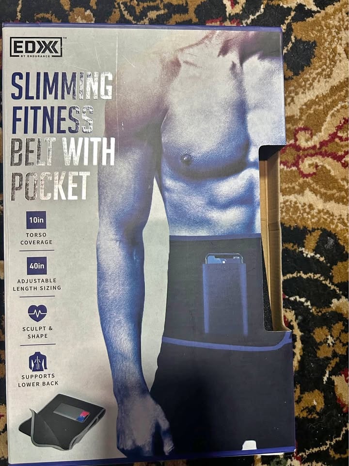 EDX Slimming Fitness Belt with Pocket