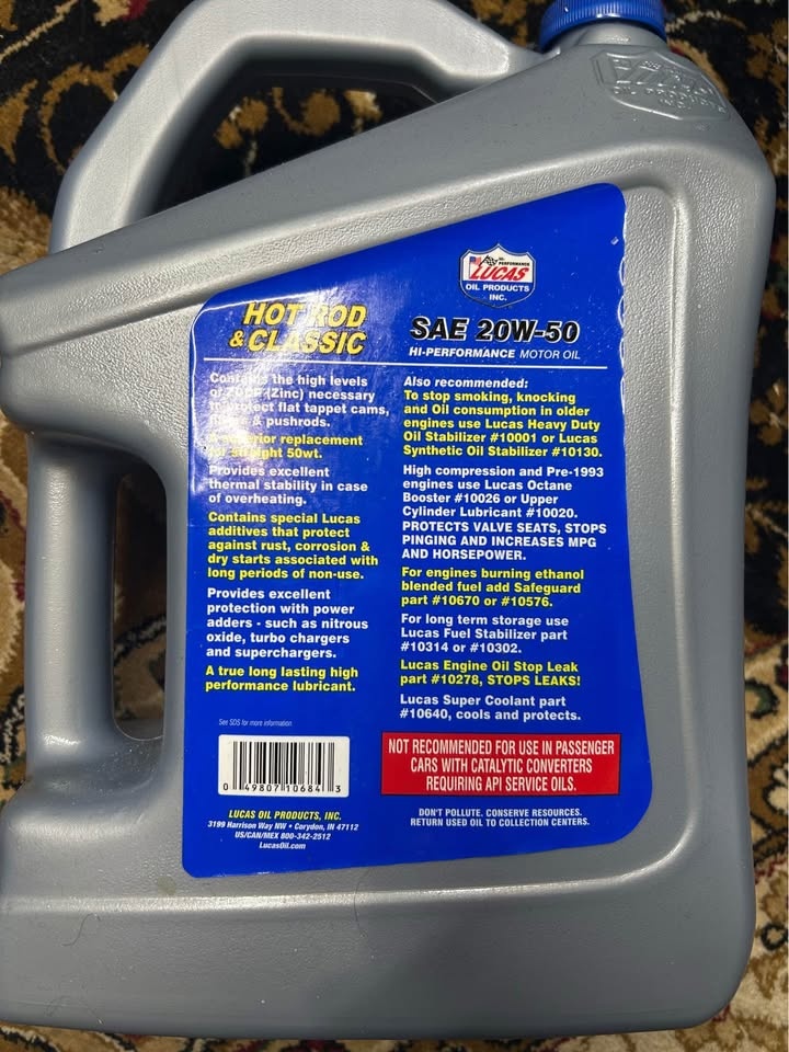 SAE 20 W-50 Motor Oil - photo 2