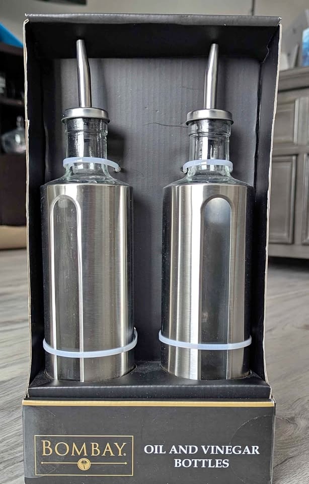 Oil and Vinegar Bottles with Pouring Spouts