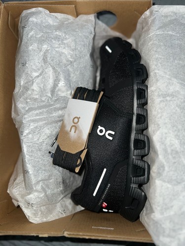 Men's On Cloud 5 Running Shoes - Black, Size 7.5