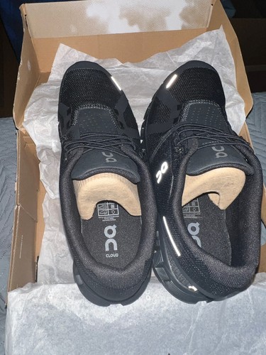 Men's On Cloud 5 Running Shoes - Black, Size 7.5 - photo 3