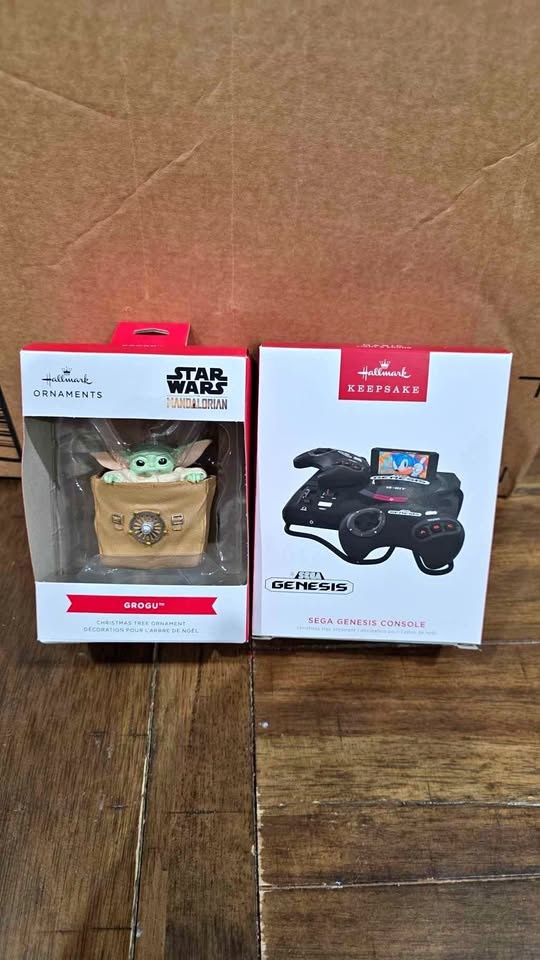 Hallmark Ornaments: Grogu and Sega Gene