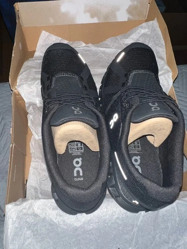 Men's On Cloud 5 Running Shoes - Size 7.5 - Black - photo 3