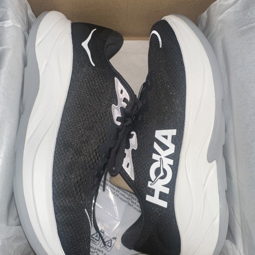 Hoka One One Rincon 4 Men's Size 10D Running Shoes Black/White
