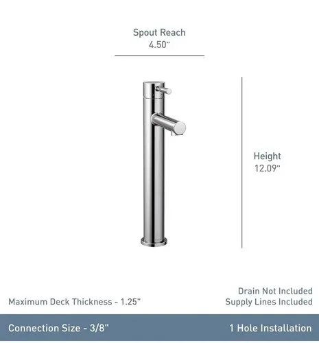 Moen 6192BG Align 1.2 GPM 1 Hole Bathroom Faucet - Gold - photo 3
