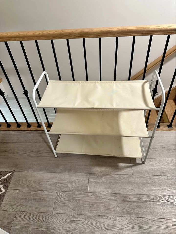 Three tier shoe rack
