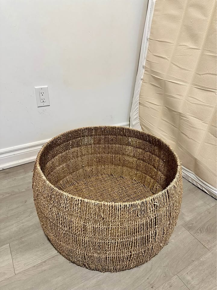 Rattan Storage Ottoman