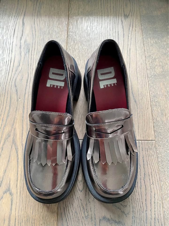 Silver Color Loafers