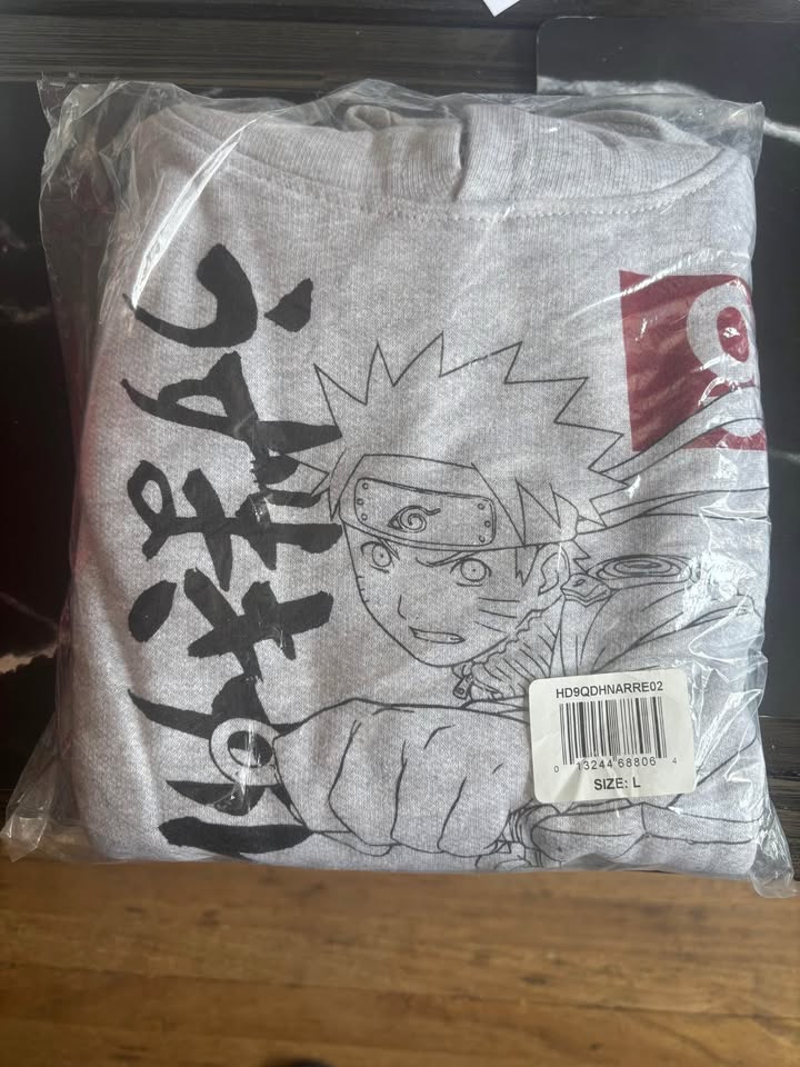 Naruto 9 Kanji Hoodie size large - photo 3