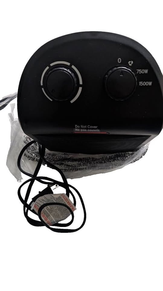 IN BOX Personal Fan Electric Heater 1500 W auto shut off thermos - photo 2