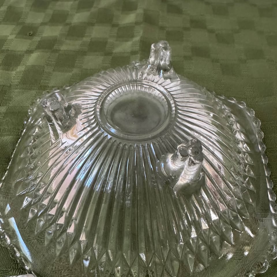 Jeanette Glass Cut Crystal Bowl MCM - photo 2