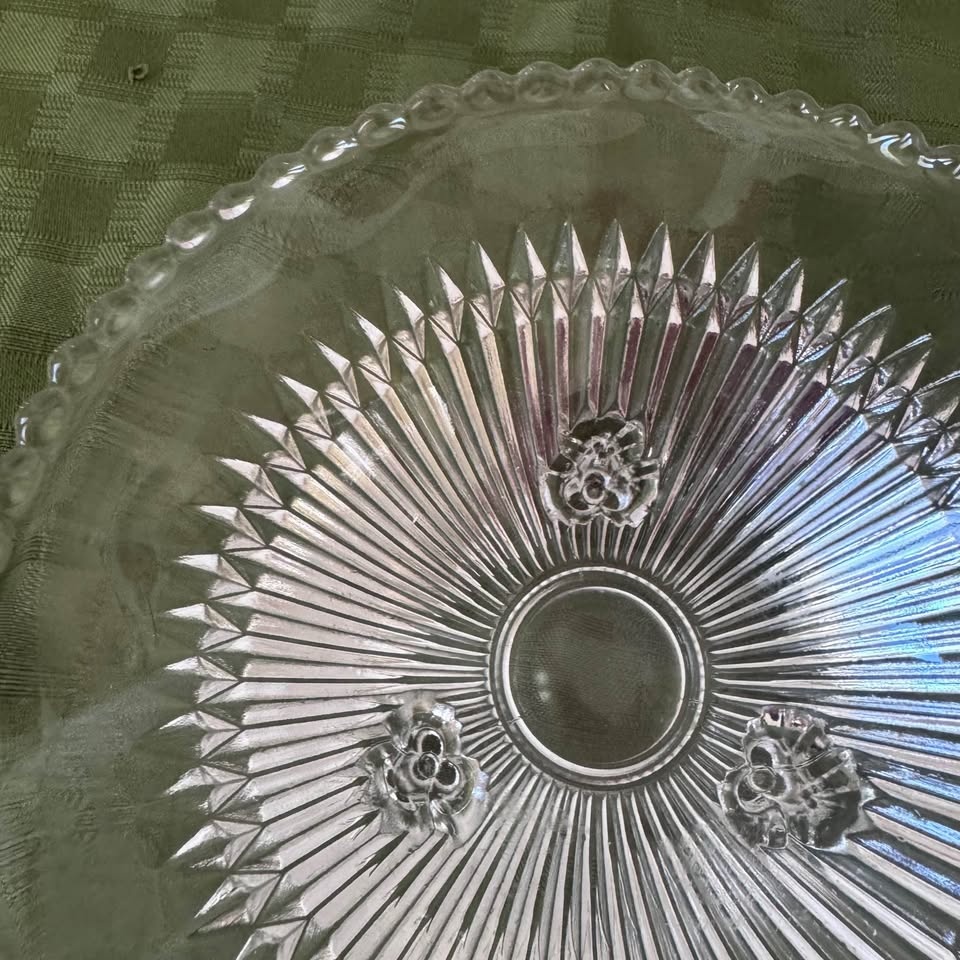 Jeanette Glass Cut Crystal Bowl MCM - photo 4