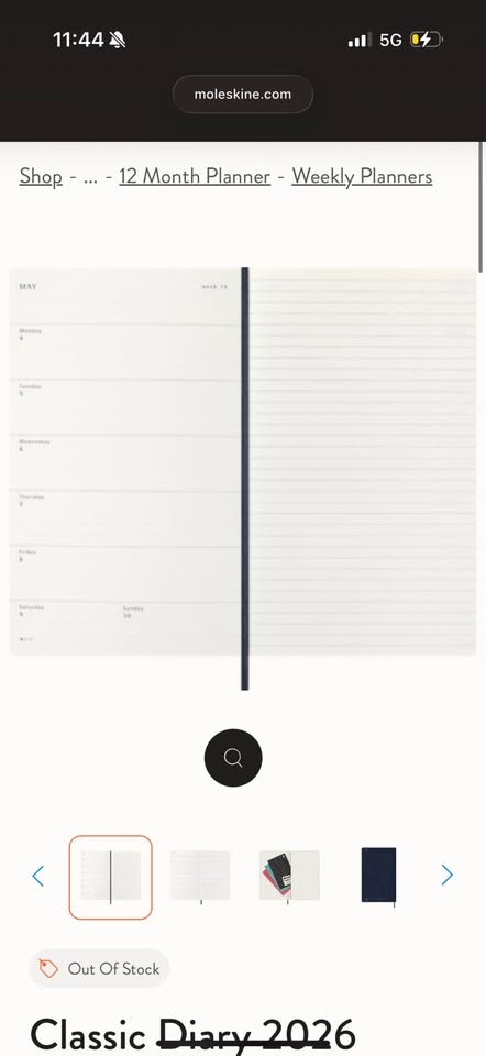 2026 Moleskine Planner + Notebook - Sapphire Blue - photo 5