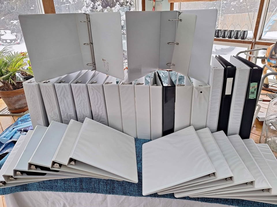 30 Assorted Binders