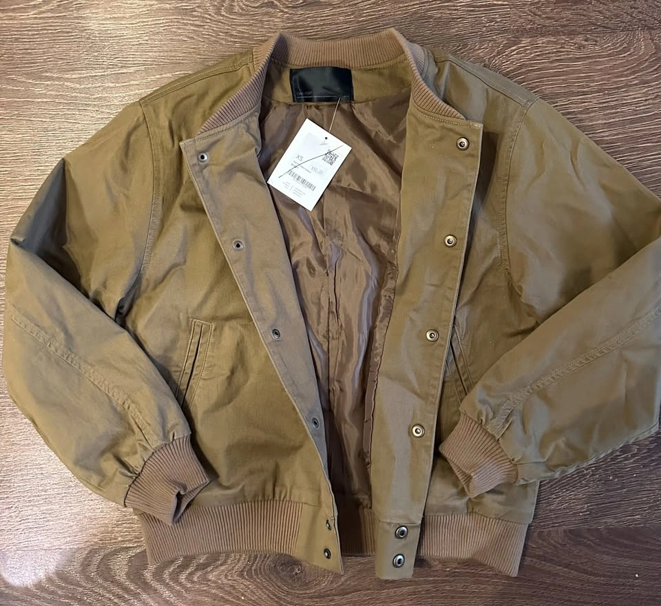 BNWT Oak+Fort Brown Bomber Jacket - Size XS - photo 3