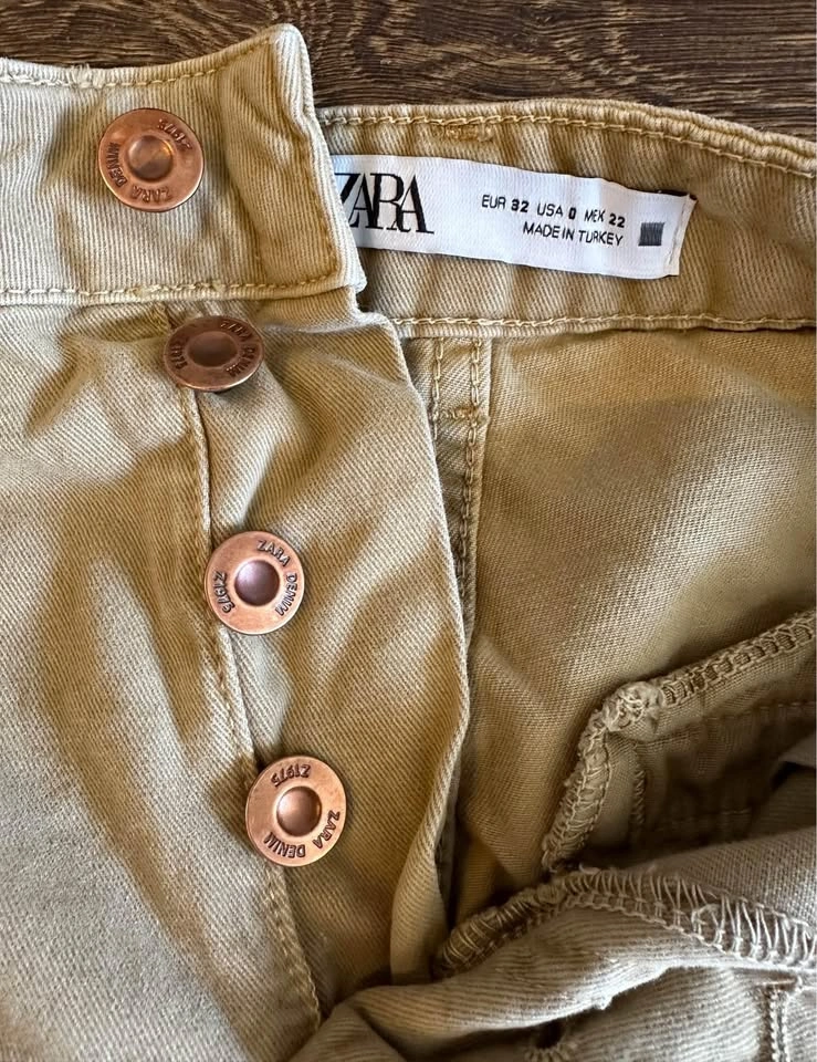 Zara High Waist Straight Pants - Size 0 - photo 4