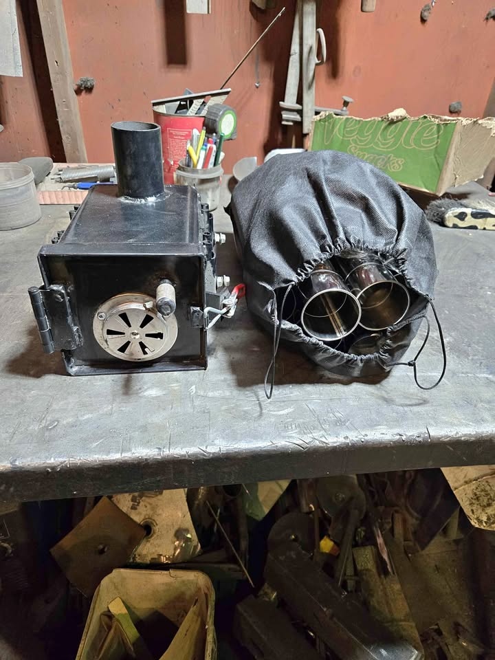 Custom Portable Tent Stove & Chimney Kit