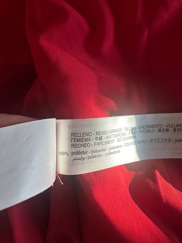 Red Puffer Jacket - Size S - photo 5