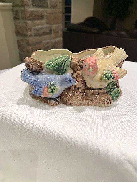Vintage Shafford Ceramic Bird Planter 1950s