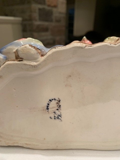Vintage Shafford Ceramic Bird Planter 1950s - photo 3