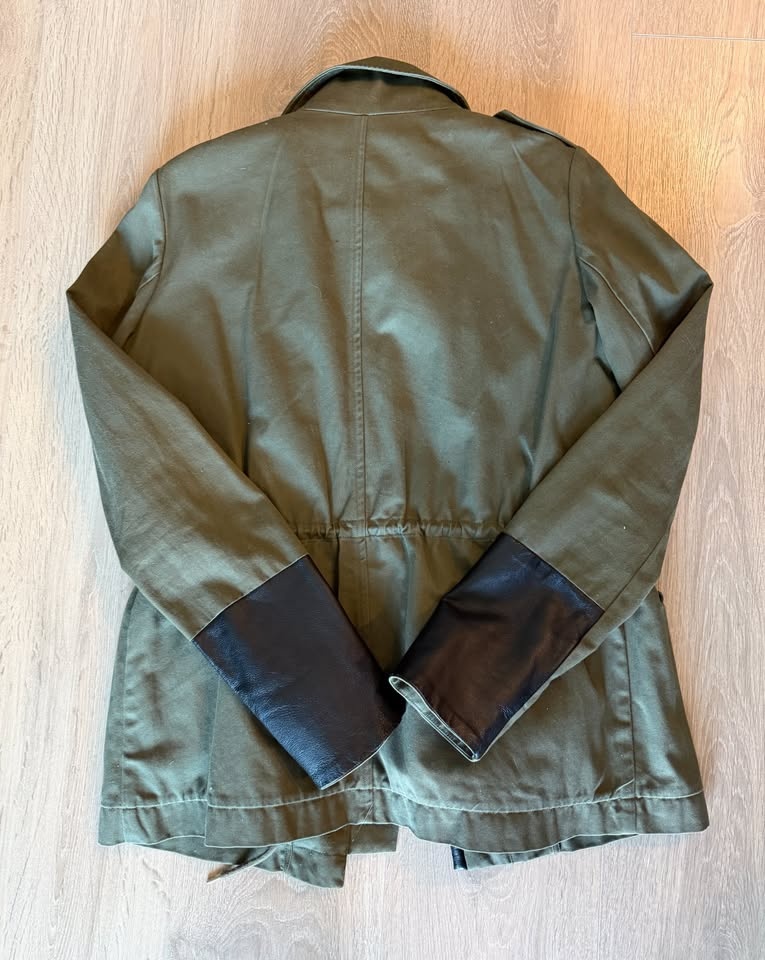 MAJE Military Style Khaki Green Jacket - Size S - photo 4