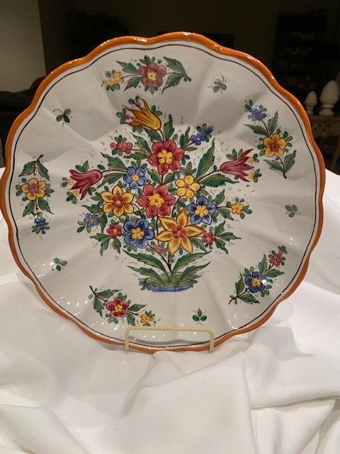 Vintage Hand Painted Wall Plate - Made in Italy - photo 2