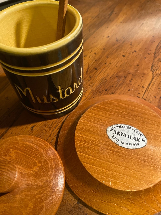 1960s Karl Holmberg Akta Teak / pottery - photo 4