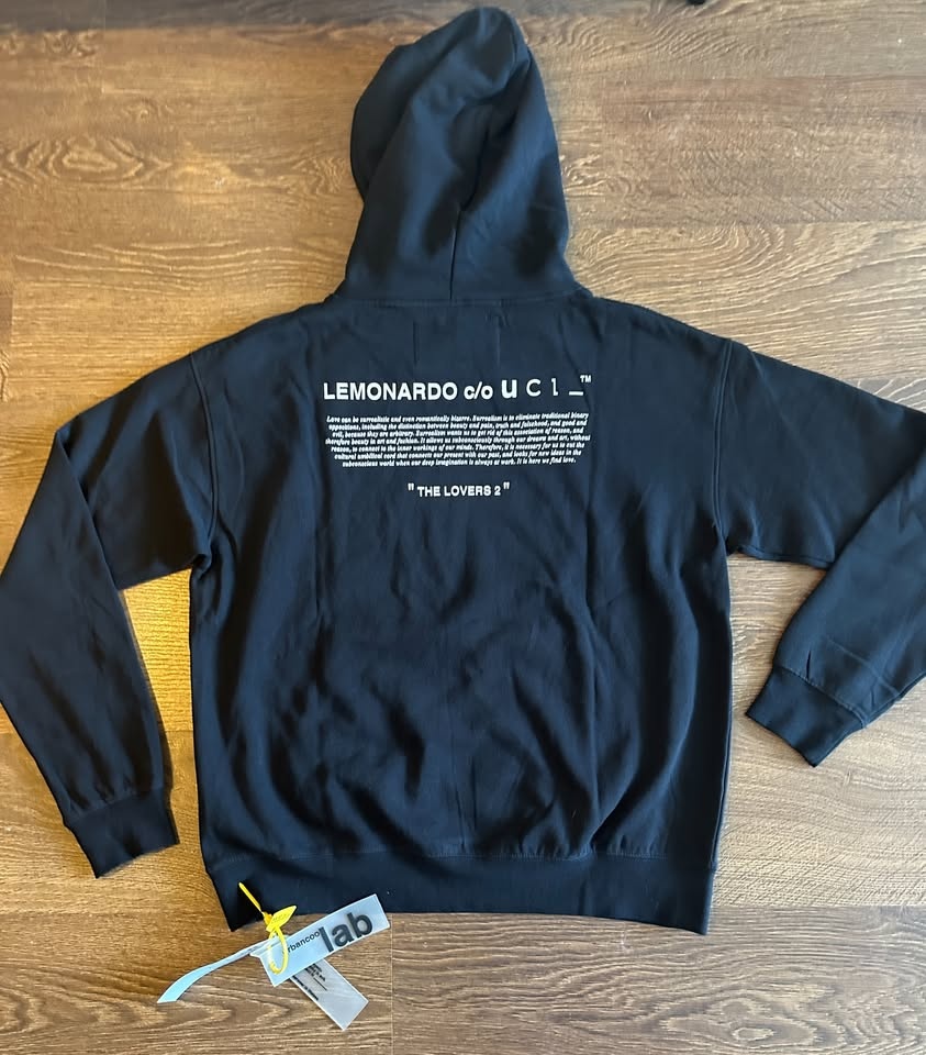 NWT UrbanCooLab Lemonardo The Lover's Homage Black Hoodie - photo 2