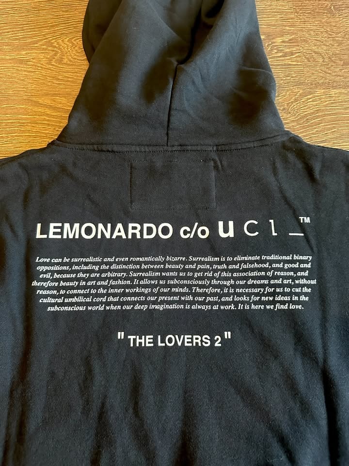 NWT UrbanCooLab Lemonardo The Lover's Homage Black Hoodie - photo 3