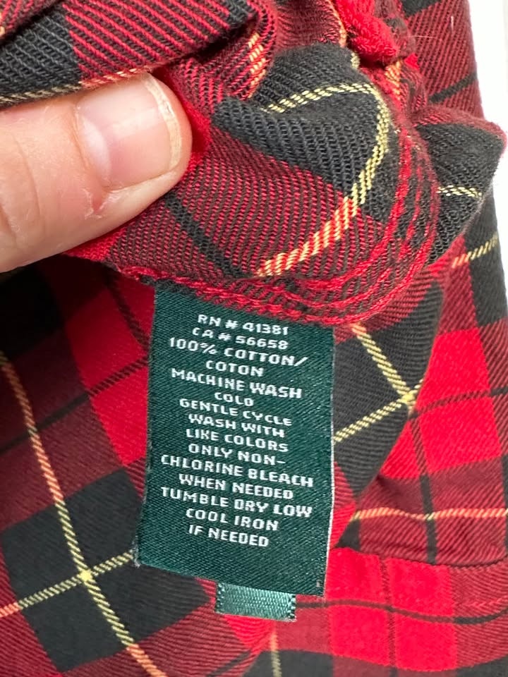 Ralph Lauren Red Button Down Plaid Shirt - Size S - photo 5