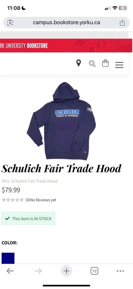 Unisex Small Schulich School of Business Black Hoodie - photo 2