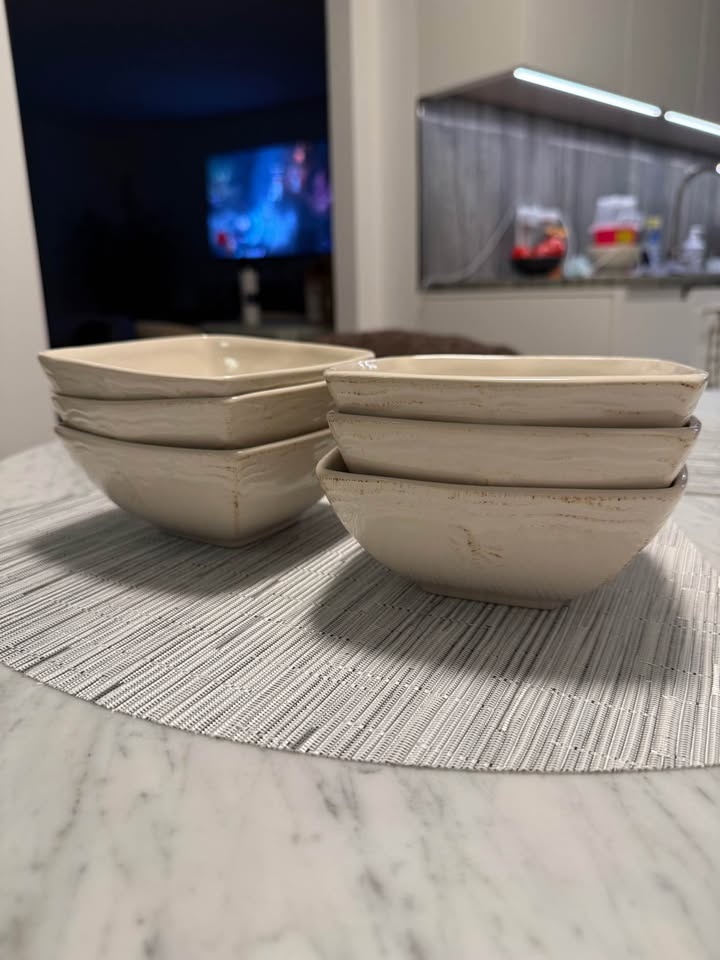 Country Craft by Jeff Banks Square Bowls – Set of 6 (5.5”) - photo 2