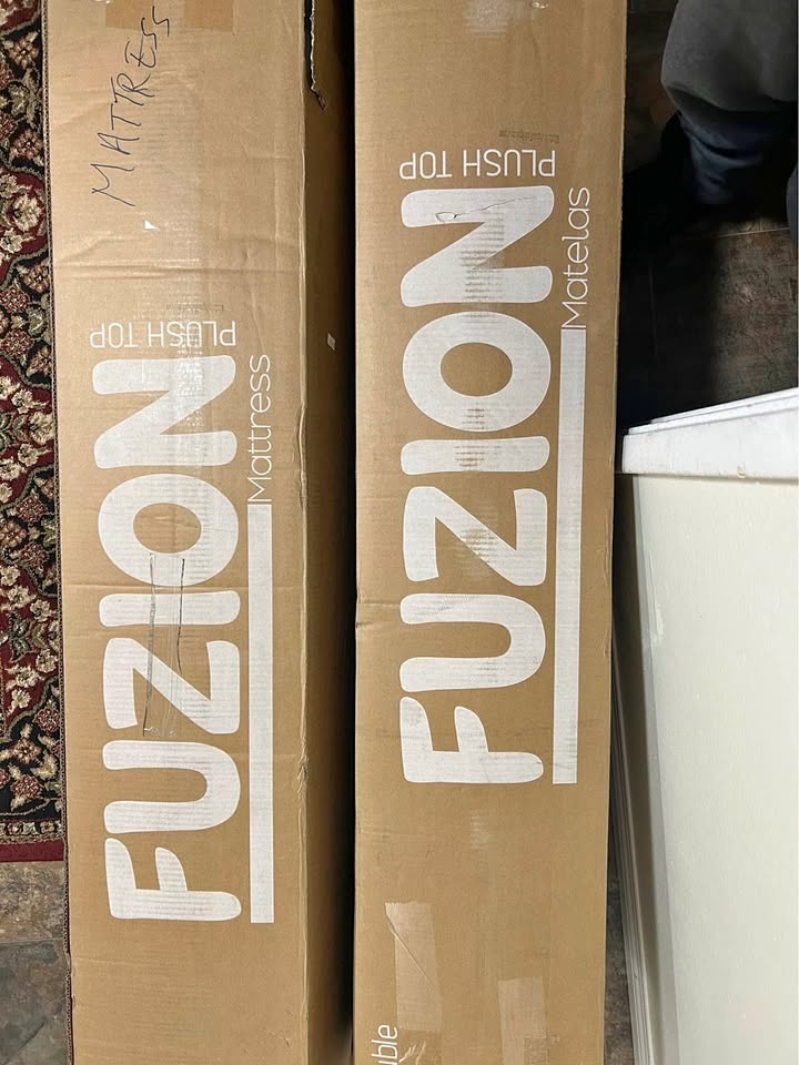 Brand New Fuzion Plush-Top Mattresses – Still in Box!